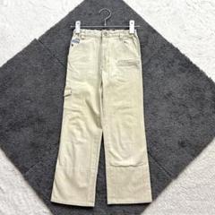 ファミリア【120】ベージュ ストレートパンツ 切替ポケット 裾折返し 春秋