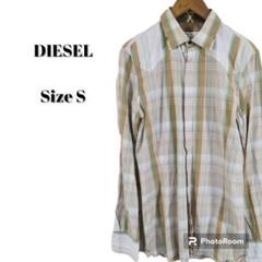 DIESEL 長袖シャツ 切りっぱなし タータンチェック 比翼ボタン
