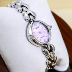 稼働 SEIKO EXCELINE 腕時計 ピンクシェル ブレスウォッチ1343 稼働 SEIKO EXCELINE 腕時計 ピンクシェル ブレスウォッチ1343