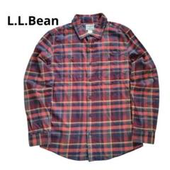 L.L.Beanエルエルビーン 長袖ネルシャツ チェックＳ