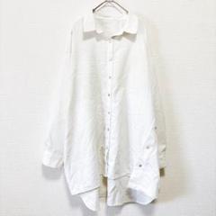 Patterntorso【F】サイドボタンシャツ 白 ゆるだぼ 大きめ