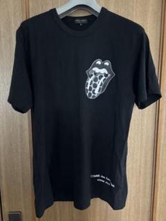 コムデギャルソンオムプリュス×ローリングストーンズ2005半袖ポロシャツ 黒M コムデギャルソン オムCOMME des GARCONS HOMME コットン