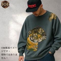 RUSSELL ATHLETIC タイガープリント スウェット USA製 古着