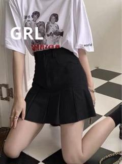 【値下げ中‼️】GRL プリーツスカートat1527 ブラック Sのサムネイル