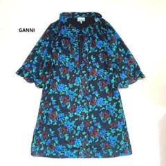 jifui 様専用 GANNI ガニー ワンピース 花柄 定価2万 総柄 リボ