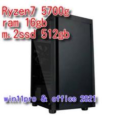 ［新品］Ryzen7 5700g 16gb A520m SSD1T Win11