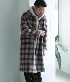 ペンデルトン　バージンウール　ステンカラーコート ペンドルトン バージンウール カシミア コート（ブラック）M