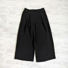 セオリーリュクス タックワイド クロップドパンツ 黒 36 春夏