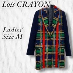 Lois CRAYON ロイスクレヨン チェスターコート グレー 中布総柄 2025年最新】Lois CRAYON チェスターコートの人気アイテム
