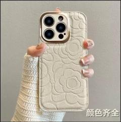 iPhoneケース 韓国 フラワー ホワイト 花柄 ソフトケース シンプル