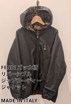FENDI ナイロン ズッカ柄 リバーシブル ジャケット 【スライダー破損】 FENDI ナイロン ズッカ柄 リバーシブル ジャケット 【スライダー