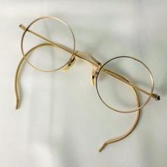 ヴィンテージ メガネ 金張り ラウンド 丸メガネ 30`s M28