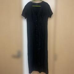 Spick & Span 黒 半袖シャツワンピース