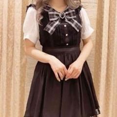 LIZLISA リズリサ レースエプロン風カシュクールワンピース 半袖