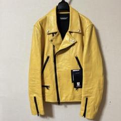 UNDER COVER アンダーカバー ライダース エンジ 2020524D0002 undercover アンダーカバー レザーダブルライダース イエロー
