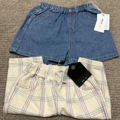 ズボン　ショートパンツ　デニム　90 2点セット