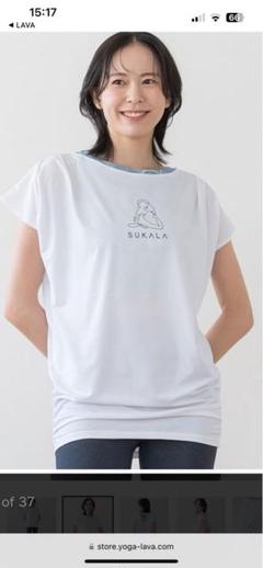 プリントドレープTシャツ SUKALA SUKALA】プリントドレープTシャツ(S): ヨガウェアLAVA公式