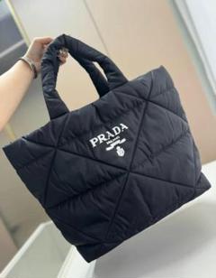 PRADA·キルティングトートバッグ·ブラック**L