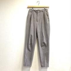 GU ストレッチ　テーパードパンツ スラックス　グレーS 329779 シンプル
