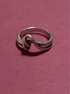 B595 used silver925 ring ツイスト リング 指輪 アクセ