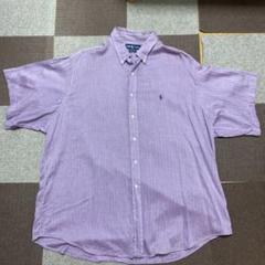 Ralph Lauren パープル ボタンダウンシャツ 大きめ