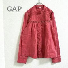 GAP 長袖ブラウス レース 透かし模様 コットン XXSのサムネイル