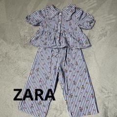 【ZARA】ストライプ フラワープリント セットアップ 2-3years 98