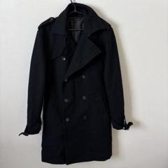 theory カシミヤ混　チェスターコート　ブラック　XS相当　美品 Theory ブラックカシミア混コート