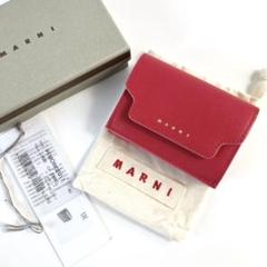 新版 直営店購入【新品未使用】Marni 三つ折り 財布 ミニ - 折り財布