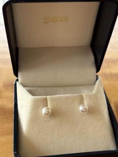 定価40万円以上タサキ8.4㎜ホワイトパールピアスK18 美品