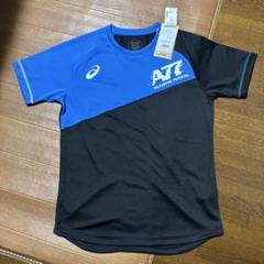 アシックス 半袖TシャツSサイズ ブラック×ブルー新品未使用品