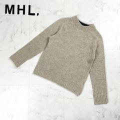 MHL. ハイネックウールニット 長袖 ベージュ サイズ2*CD331