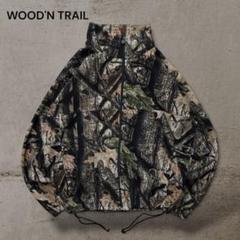 美品WOOD'NTRAILリアルツリーカモフラボアフリースジャケットドローコード