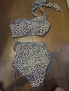 シーサイン✩SEASIGN✩ヒョウ柄セパレート水着　一度使用