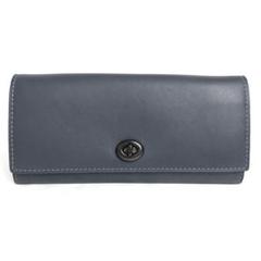 【美品】COACH コーチ 長財布 ターンロック レザー