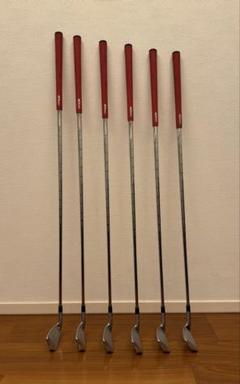 Epon AF-702アイアン、NSPro S、IOMIC赤グリップ、6本セット Epon AF-702アイアン、NSPro S、IOMIC赤グリップ、6本セット
