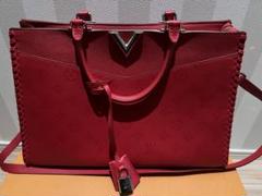 ルイヴィトン LOUIS VUITTON ヴェリージップトート 2way レッド