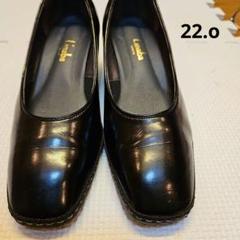 timaba 黒 レザー フラットシューズ