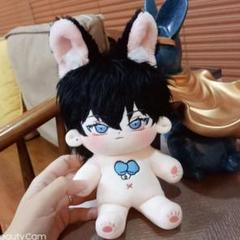 男子チーム 李ユアイ 20cm ぬいぐるみ 着せ替え人形 綿人形 ブルネット獣耳 男子チーム 李ユアイ 20cm ぬいぐるみ 着せ替え人形 綿人形 ブル