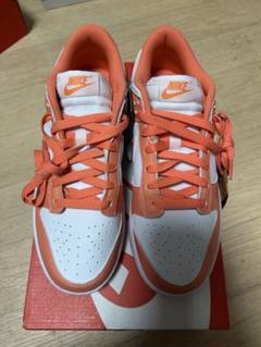 NIKE W DUNK LOW ホワイト/ライトワイルドマンゴー 26cm NIKE W DUNK LOW ホワイト/ライトワイルドマンゴー 26cm - メルカリ