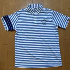 ADIDAS ストライプ ポロシャツ