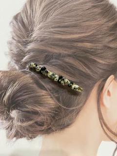 accra ★アッカダルメシアン柄ヘアクリップ美品 accra ☆アッカダルメシアン柄ヘアクリップ美品