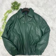 希少カラー ZARA ザラ レザー ブルゾン XL レザージャケット