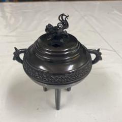 香道具　鋳銅　内金溜　香炉　在銘　M　R7602 Amazon.com: 纯黄铜香炉盘香炉平底炉三足炉檀香炉熏香炉香道铜