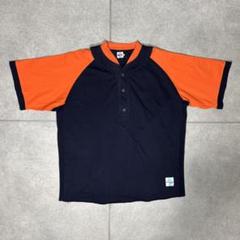ヴィンテージ　Tシャツ　ヘンリーネック　脇下ガゼット　90s　シングルステッチ