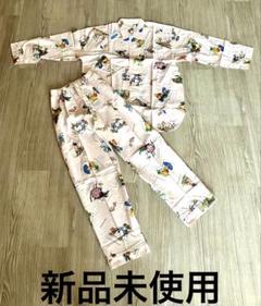 【未使用タグ付き】ヴィンテージ　ミッキー　レディース　パジャマ　　POPPINS Vintage『レア』90年代 POPPINS 総柄ミッキーパジャマ 上下