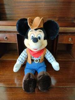 平成レトロ ❤︎Disney❤︎ カウボーイ風 ミッキーマウス ぬいぐるみ 非売品 ミッキーマウス ぬいぐるみ 非売品 - メルカリ
