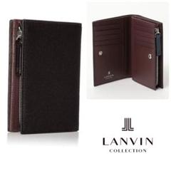 訳あり　新品　LANVIN collection ランバン　折り財布　ブラック