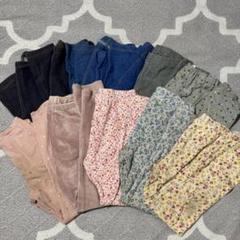 ユニクロ レギンス 110 11着セット 保育園 お着替え 花柄 　１０分丈のサムネイル