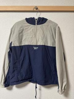 Reebok ウィンドブレーカー ネイビー/グレー - メルカリ